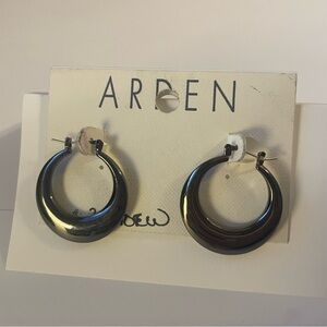 Arden Silver Hoop Earrings